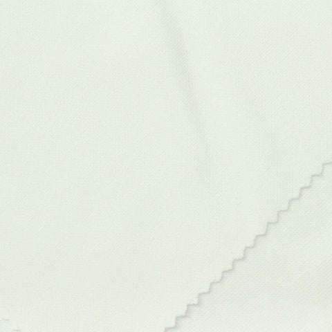 100% Polyester Piqué Knit Fabric, 250 gsm, 175 cm — White