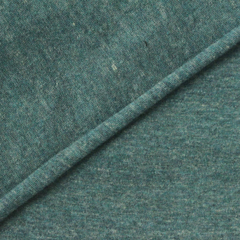 Teal Marl Jersey Knit, Cotton