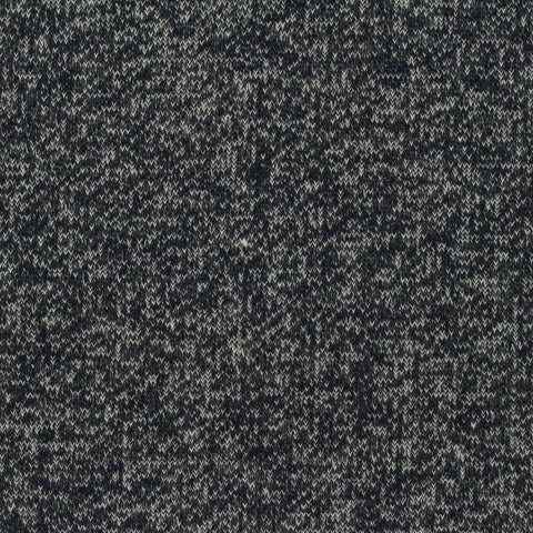 Dark Blue Marl French Terry, Cotton-Poly, 250 gsm, 160 cm