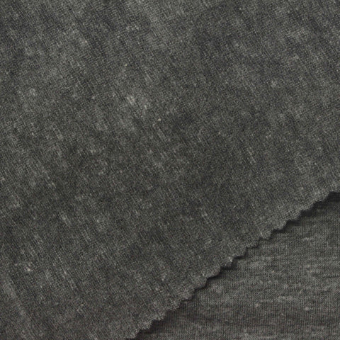 Charcoal Marl Jersey Knit, Poly-Viscose