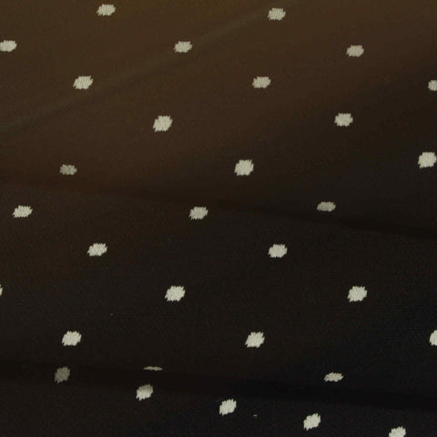 White Dots Interlock Knit, Poly-Viscose