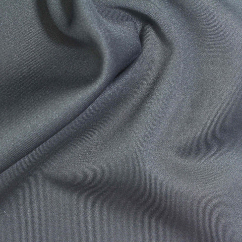 Polyester Viscose Stretch Scuba Knit Fabric, 280 gsm, 165 cm — Grey, ref EF-273808