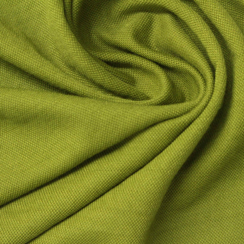 Striped Viscose Nylon Piqué Knit Fabric, 190 gsm, 165 cm — Green