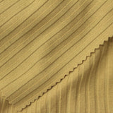 Polyester Stretch Rib Knit Fabric, 300 gsm, 150 cm — Yellow — photo 1