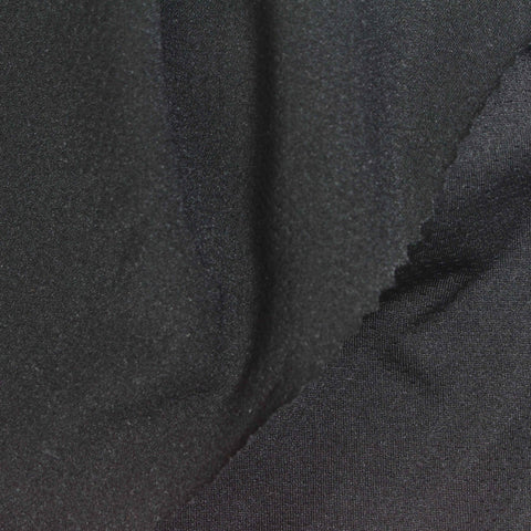 Polyester Stretch Mesh Fabric, 140 gsm — Black