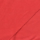 Viscose Stretch Rib Knit Fabric, 300 gsm, 120 cm — Red — photo 1