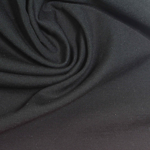Viscose Nylon Stretch Ponte Knit Fabric, 210 gsm, 160 cm — Grey