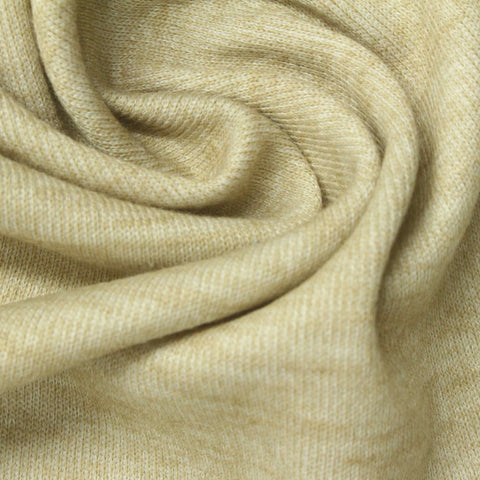 Light Cream Marl Interlock Knit, Polyester