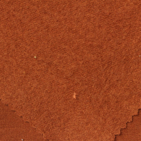Rust Marl French Terry, Poly-Viscose, 250 gsm
