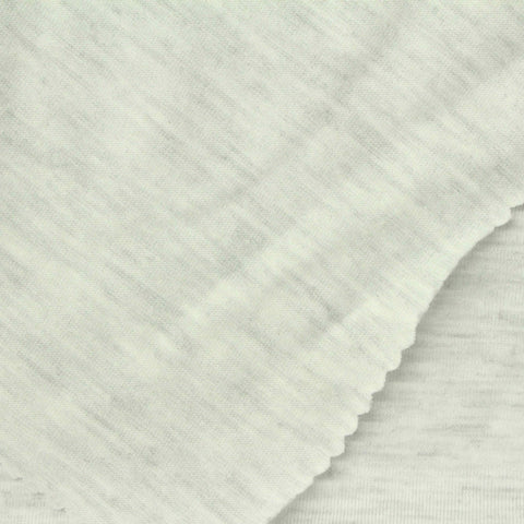 Light Grey Marl Jersey Knit, Poly-Cotton, 150 gsm