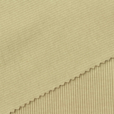 Cotton Polyester Stretch Rib Knit Fabric, 440 gsm, 135 cm — Khaki