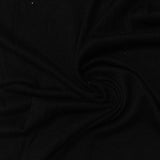 Viscose Stretch Jersey Knit Fabric, 162 gsm, 160 cm — Black — photo 1