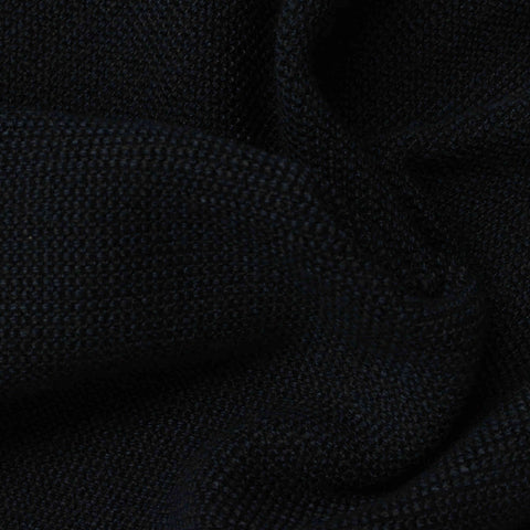 Polyester Acrylic Interlock Knit Fabric, 359 gsm, 155 cm — Navy