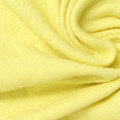 Cotton Linen Knit Fabric, 160 gsm, 170 cm — Yellow