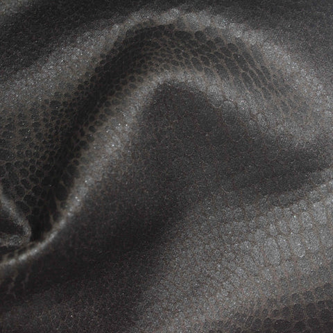 Animal Print Polyester Stretch Faux Suede Fabric, 320 gsm, 150 cm — Grey