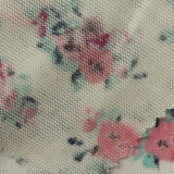 Pink Floral Jersey Knit, Polyester, 150 gsm — photo 1