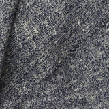 Dark Blue Marl Rib Knit, Cotton-Poly, 230 gsm — photo 1