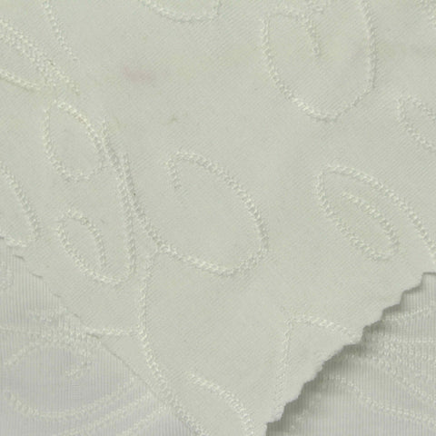 White Tone-on-Tone Jacquard, Polyester, 240 gsm