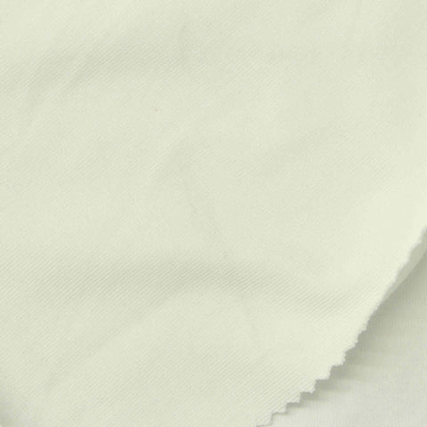 White Rib Knit, Cotton-Viscose