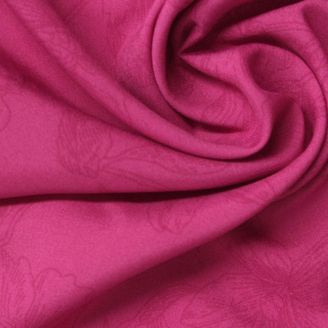 Pink Floral Jacquard, Polyester, 62 gsm