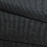 Polyester Stretch Chenille Fabric, 440 gsm, 155 cm — Black — photo 1