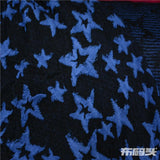 Blue Stars Jacquard, Poly-Viscose — photo 1
