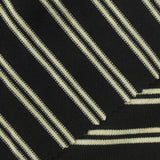 Cream Horizontal-Stripe Jersey Knit, Poly-Viscose, 230 gsm — photo 1