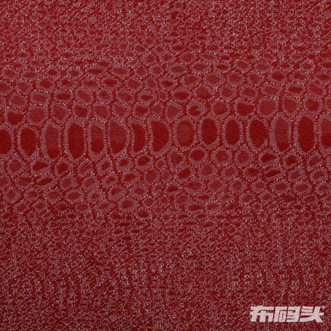 Red Tone-on-Tone Jacquard, Polyester, 235 gsm