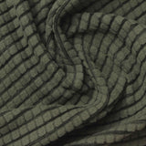 Olive Grid Fleece, Polyester — photo 1
