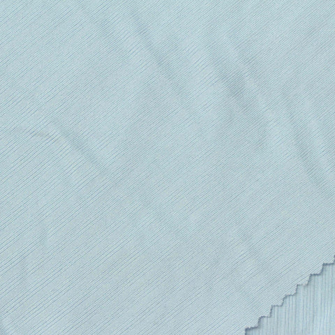 Polyester Stretch Rib Knit Fabric, 235 gsm, 165 cm — Blue