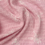 White Flowers Crepe, Cotton — photo 1