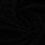 Jacquard 100% Polyester Jersey Knit Fabric, 190 gsm, 150 cm — Black — photo 1