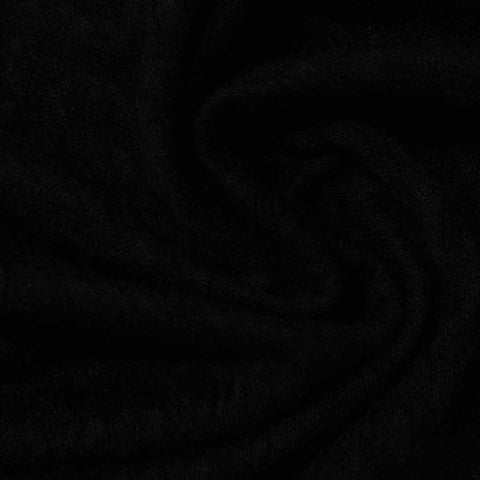 Jacquard 100% Polyester Jersey Knit Fabric, 190 gsm, 150 cm — Black