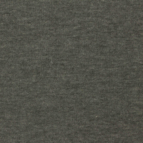 Dark Grey Heather Jersey Knit, Poly-Cotton