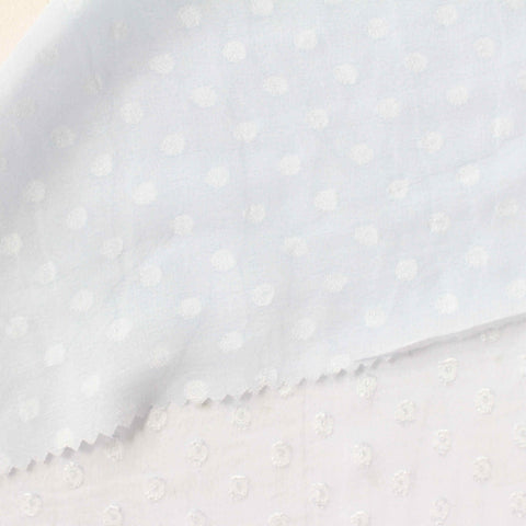 White Tone-on-Tone Dot Chiffon, Polyester