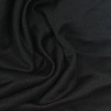 100% Polyester Interlock Knit Fabric, 310 gsm, 165 cm — Black — photo 1
