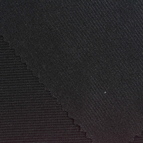 Polyester Stretch Knit Fabric, 290 gsm, 150 cm — Black, ref EF-252259