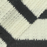 Off-White Horizontal-Stripe Rib Knit, Cotton-Poly — photo 1