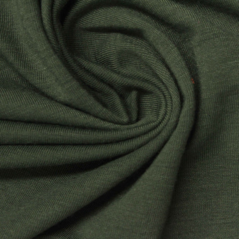 Polyester Stretch Jersey Knit Fabric, 187 gsm, 154 cm — Green