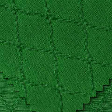 Green Diamond Jacquard, Poly-Cotton