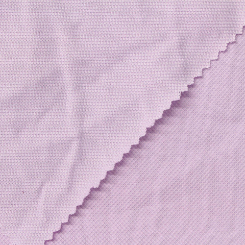 Cotton Polyester Piqué Knit Fabric, 190 gsm, 180 cm — Purple