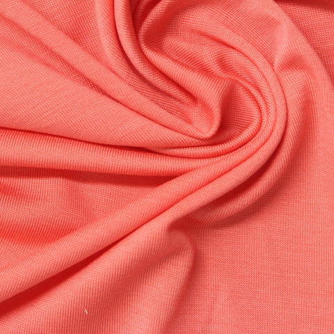 Coral Marl Jersey Knit, Tencel Lyocell-Poly