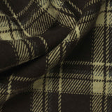 Dark Brown Plaid Jacquard, Poly-Viscose — photo 1