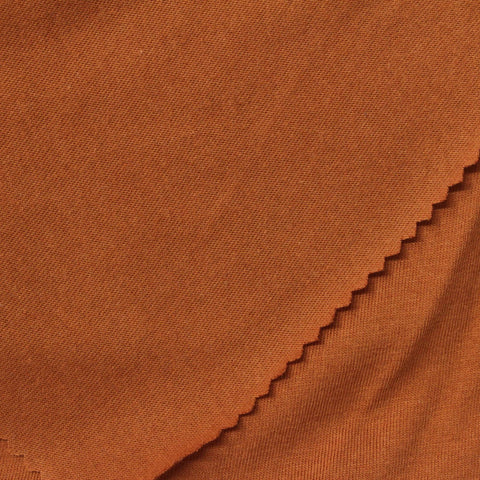 Cotton Polyester Jersey Knit Fabric, 150 gsm, 170 cm — Brown