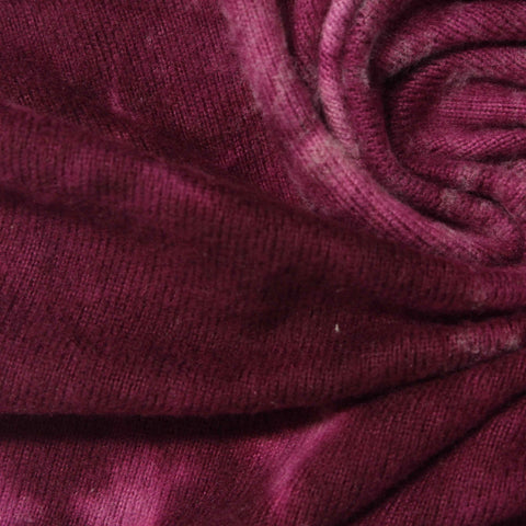 Magenta Abstract-Cloud Milk Silk Knit, Polyester