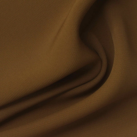 Brown Textured Linen-Look, Polyester