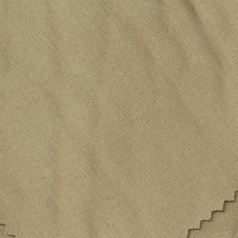 Viscose Nylon Stretch Ponte Knit Fabric, 340 gsm, 160 cm — Khaki