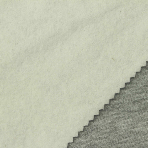 Grey Marl French Terry, Poly-Cotton, 280 gsm