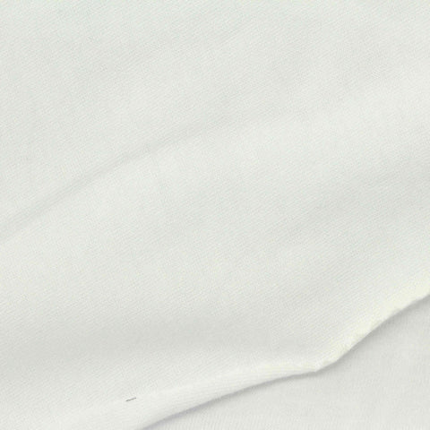 100% Cotton Jersey Knit Fabric, 190 gsm, 200 cm — White