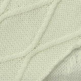 White Vertical-Eyelet Pointelle Knit, Viscose-Poly — photo 1